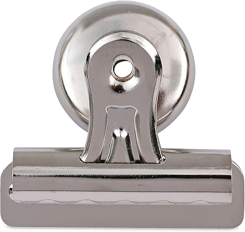 Miniatura 6 de Universal UNV31261 Bulldog - Clips magnéticos medianos, níquel (paquete de 12)