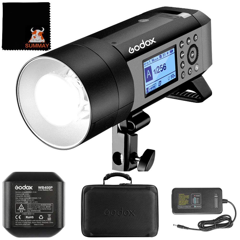 GODOX AD400 Pro TTL Flash Esterno 400W 1/8000 HSS 0,01-1s Tempo di riciclo 30W Lampada da modellazione Monolight Flash Strobo
