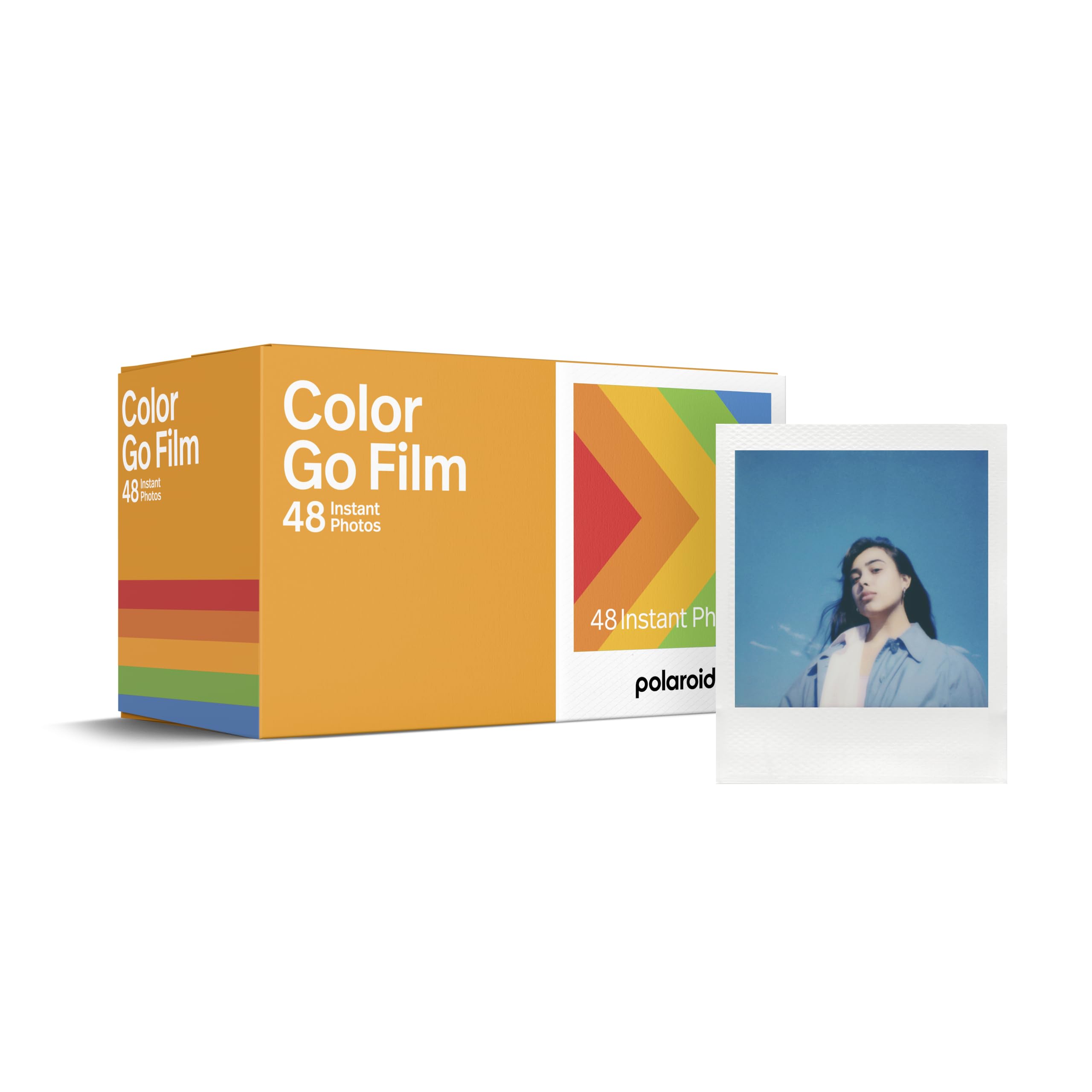 Polaroid Instant Film Polaroid Go Film - x48 Pack Color Film, 48 Sheet Set, Frame Color White (6212)