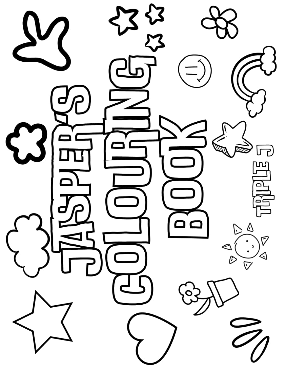 Jasper's Colouring Book: Personalised with Your Name on Every Page