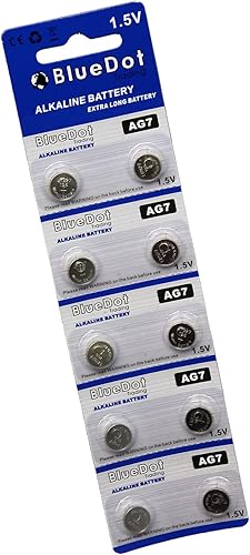 Miniatura 9 de BlueDot Trading AG10 LR1130 LR54 LR54 - Batería alcalina de 1.5 V para reloj, audífonos, calculadora, linternas, entrada sin llave, baterías, 20