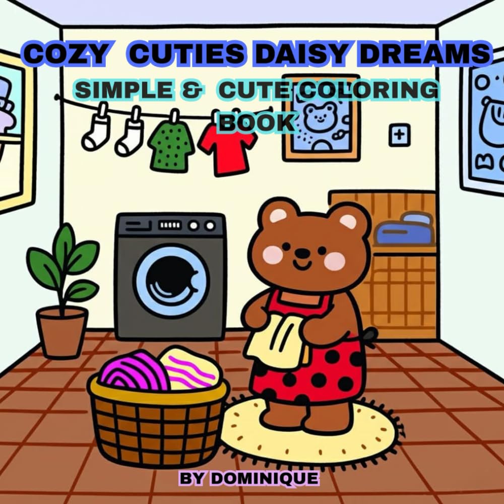 cozy cuties daisy dreams: simple & cuties coloring book