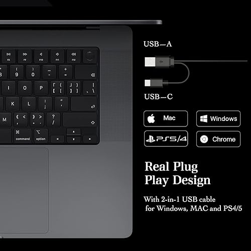Miniatura 6 de yerrf Micrófono USB con filtro pop y botón de silencio para PC, Mac, juegos, grabación, transmisión, podcasting, micrófono de juegos para