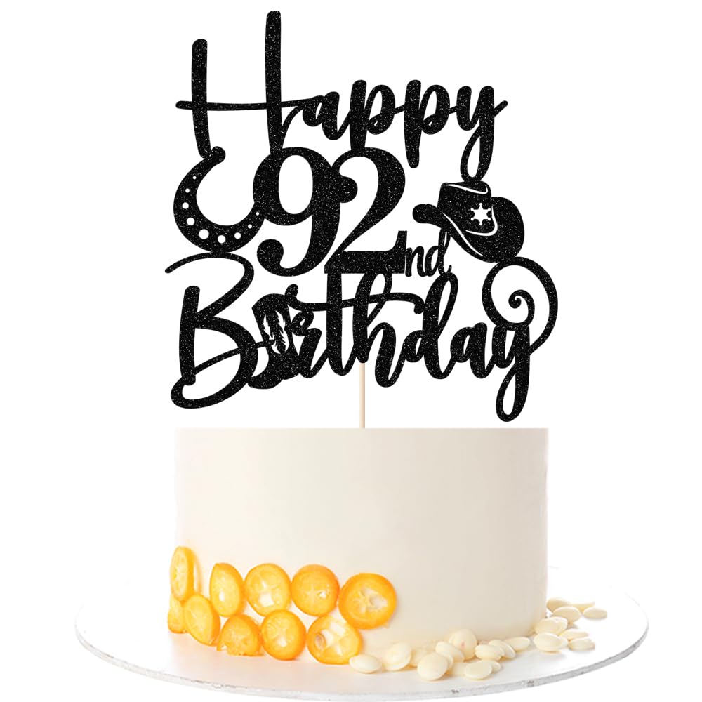 Kaoenla Cowboy Cake Topper-cowboy theme Happy 17th Birthday Decor,17th Birthday/Anniversary Party Decorations (92rd) — image 1