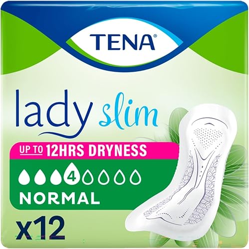 Tena Lady Slim Normal Incontinence Pads 12-Pieces (Packaging may vary)