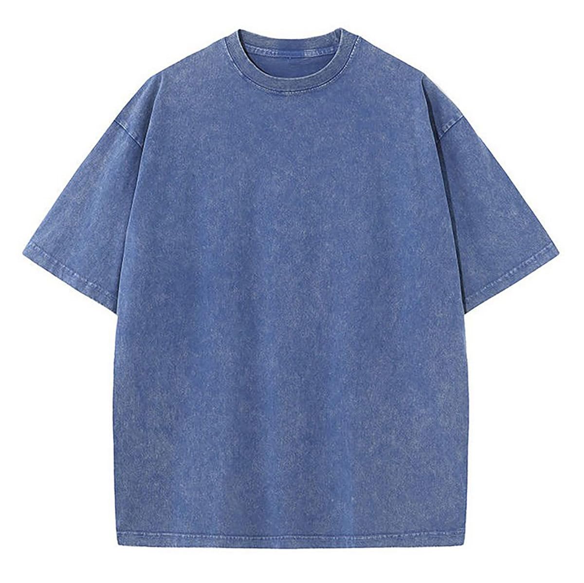 Botong Oversized Workout Shirts for Women Vintage Heavyweight T Shirts for Men Casual Loose Pump Covers Gym Blue 3XL