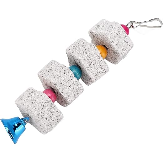 White Bird Beak Grinding Stone,Chewing Bird Beak Grinding Stone for Parrots Hamsters and Other Small Animals Small in Size and Light in Weight,Pet Supplies