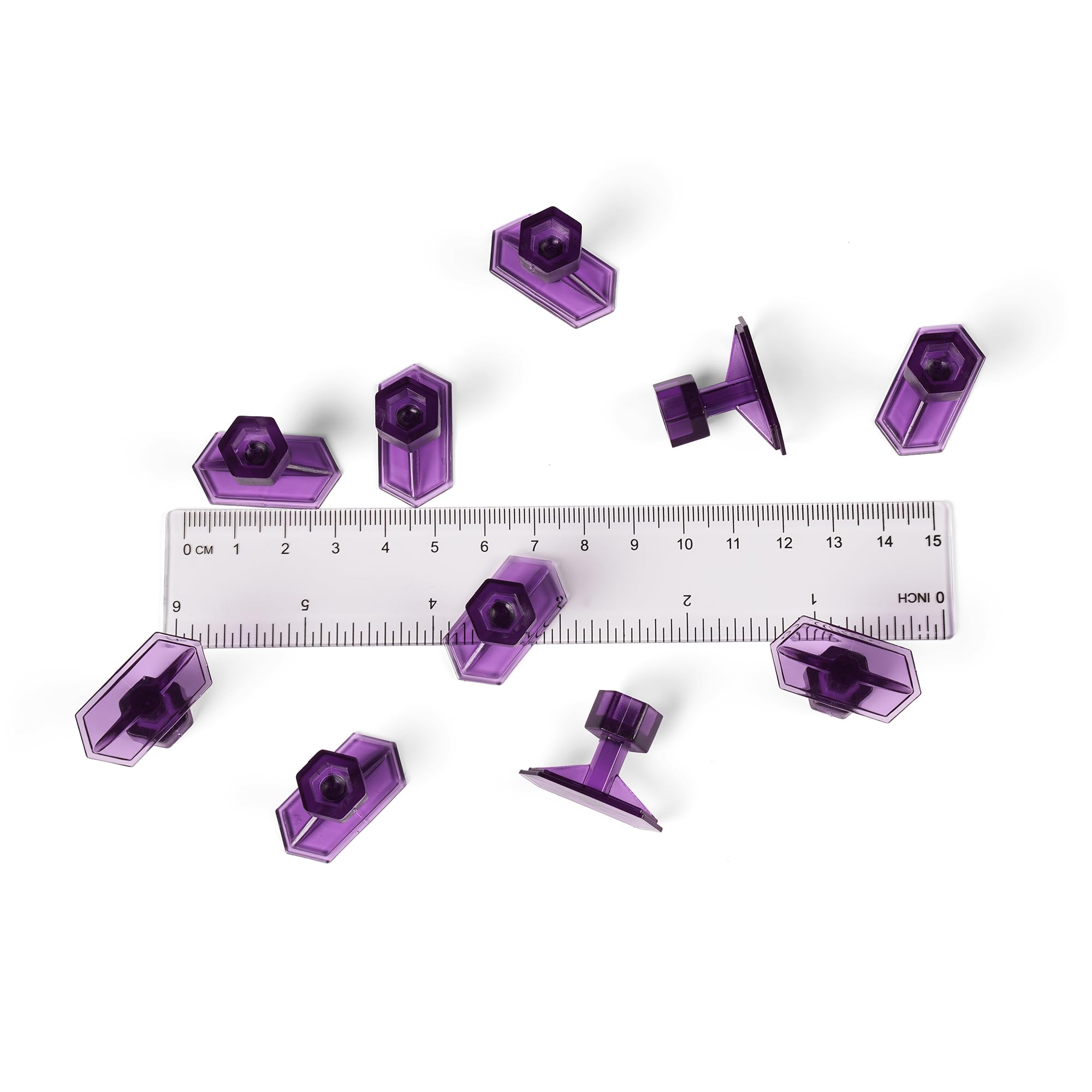 Adattatore adesivo PDR Tools esagonale, piccolo, medio, lungo, 30 pezzi