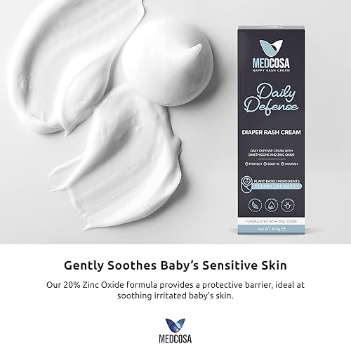 Miniatura 3 de Medcosa Crema para pañales  Tu defensa diaria contra la erupción del pañal  Crema para glúteos para bebés con óxido de zinc  Ayuda a proteger,