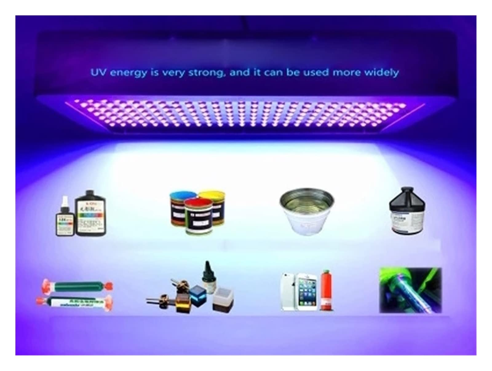 UV-Lampe, 3000W Led UV-GEL-Härtungslampe Maschine UV-Licht 3D-Drucker Harz UV-Kleber Öl Glas Tinte Farbe Telefon Reparatur Bildschirm 365nm(365nm)