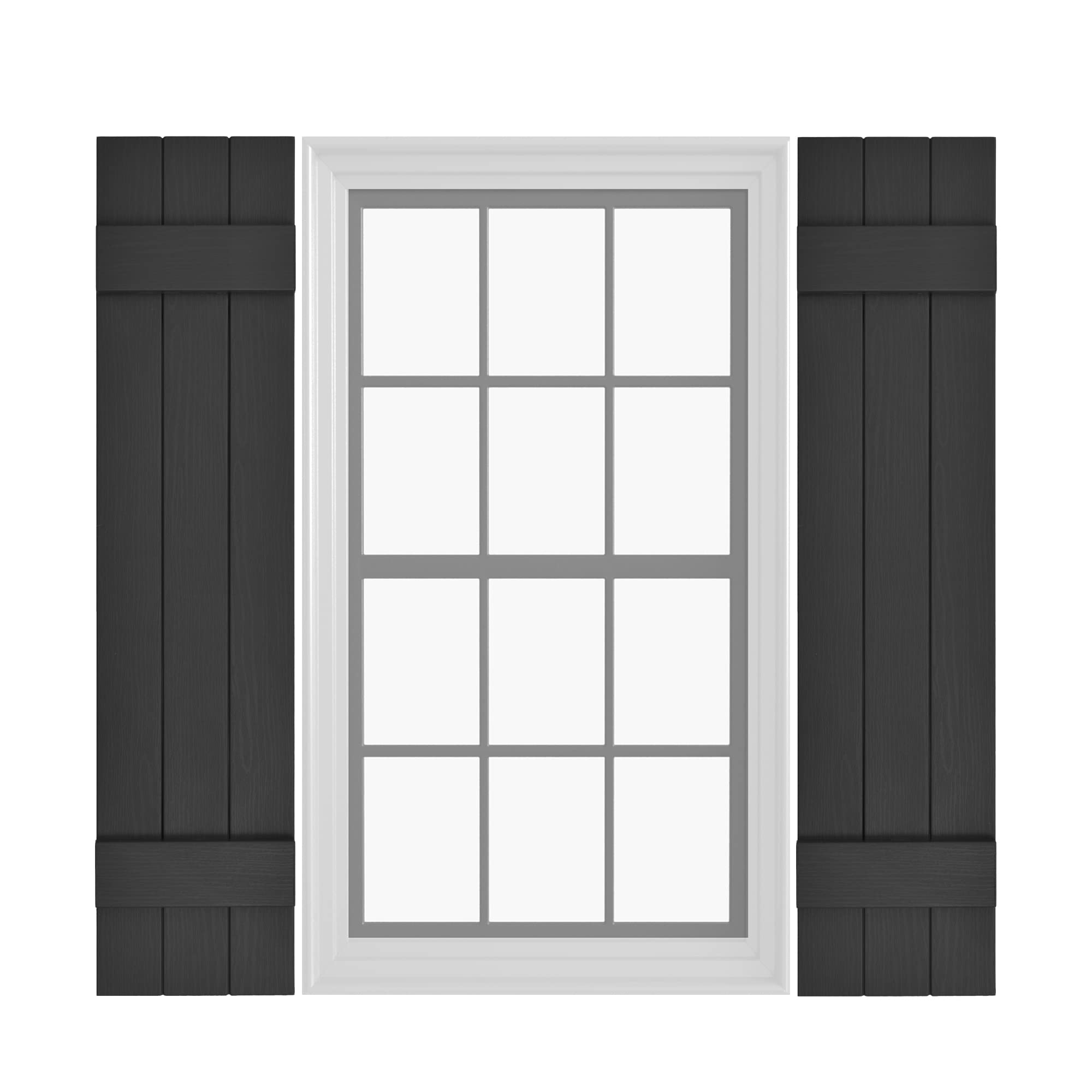 Pontiac Trail Board & Batten Vinyl Shutters (1 Pair) | 11