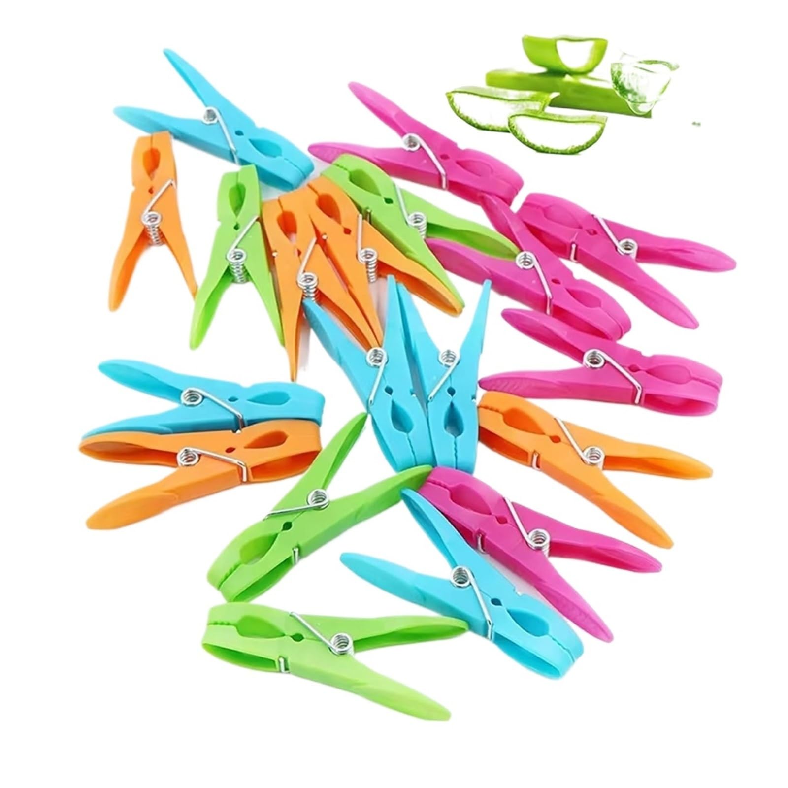 Plastic Clothes Pegs 48/24Pcs Clothespins Hanging Pegs Clips Plastic Hangers Racks Laundry Clothes Clamps Towel