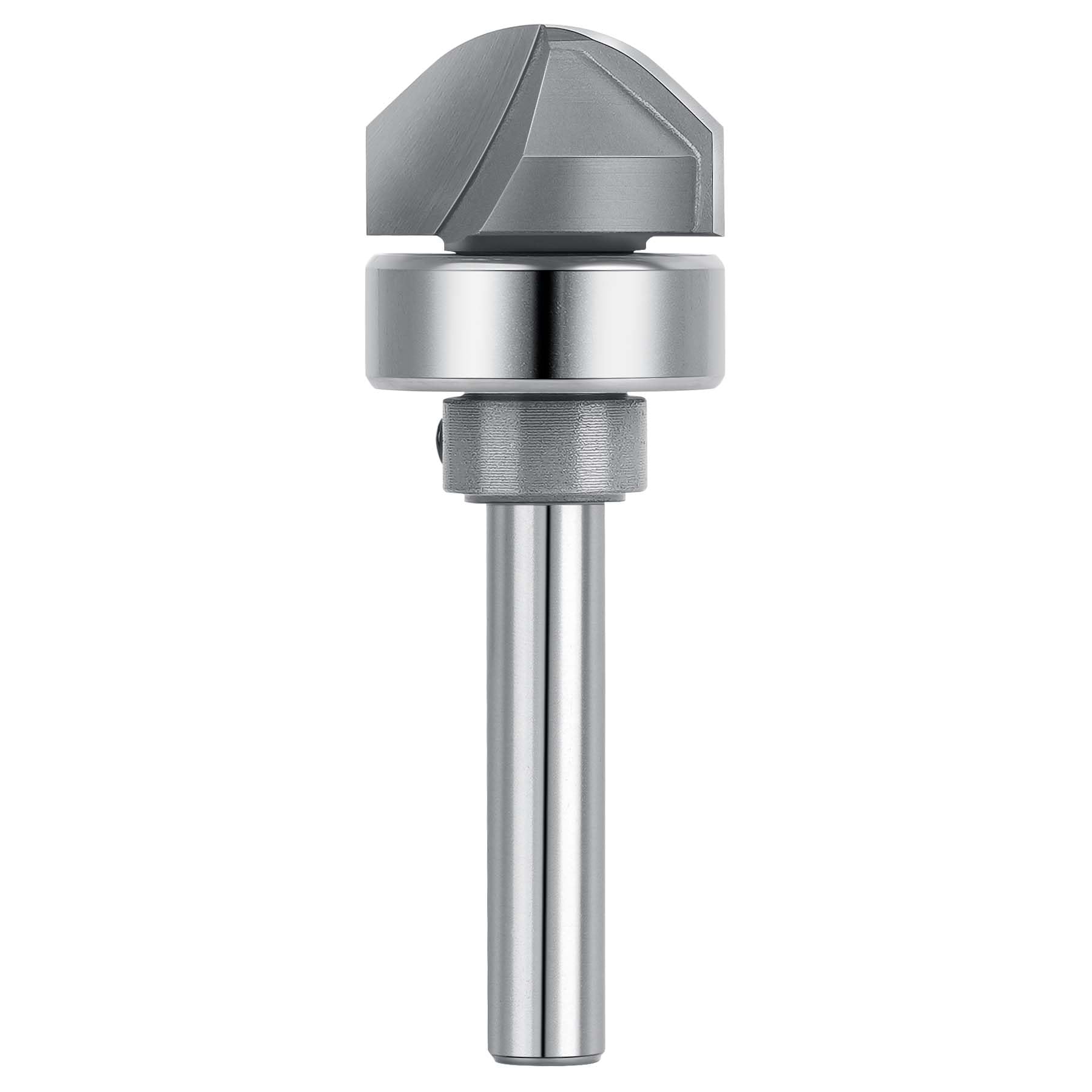 SpeTool Juice Groove Router Bits with Bearing 1/2" Cove with 90° Round Nose V-Groove and 1/4 Inch Shank for Creating Precise Drainage Channels and