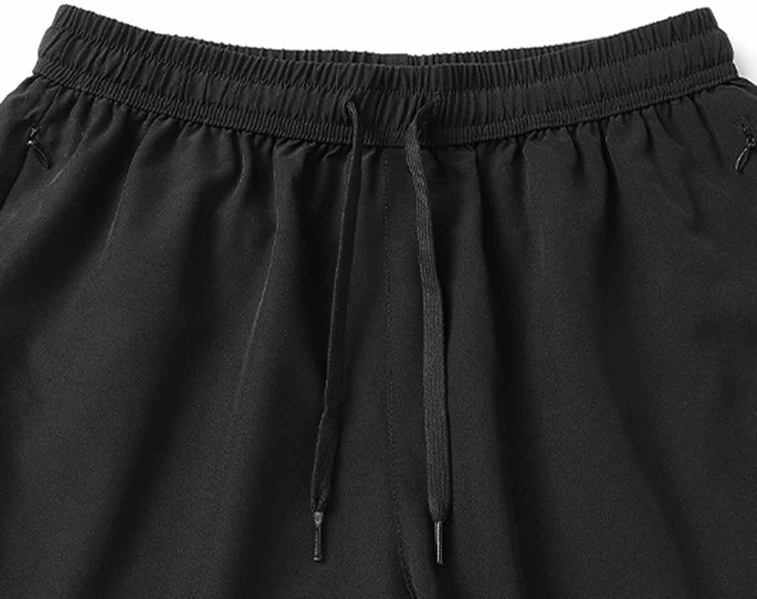 Men's Sports Shorts 2 in 1 Running Joggers Summer Quick Dry Shorts Gym Athletic Workout Short Pants with Zipper Pocket