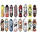 BETOY Monopatines para Dedos, 30pcs Mini Diapasón Patineta Skateboard Fingerboard Juegos de Deportes Niños, Recompensas por Lecciones Escolares (Color Aleatorio)