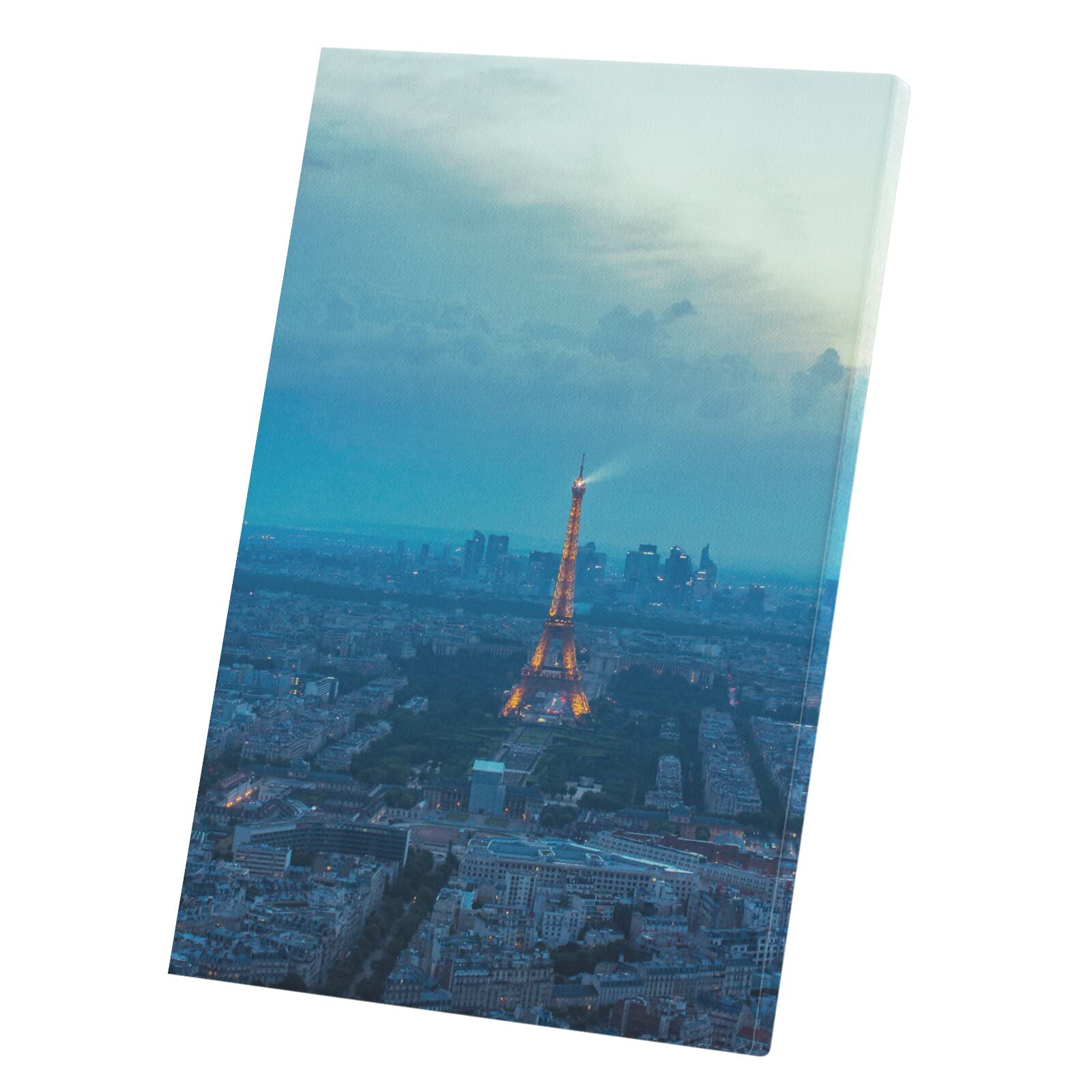 Tableau Tour Eiffel illuminée affiche de Paris 30x45 cm déco - 5