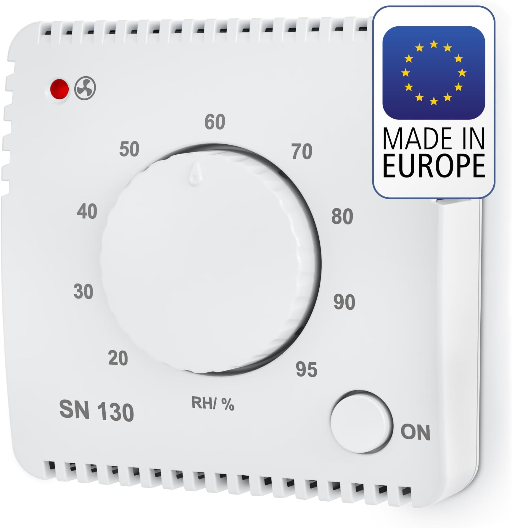 ELEKTROBOCK SN130 Humidity Sensor for Automatic Fan Control | Bathroom, Laundry Room and Basement | Detection and Elimination of Excessive Humidity