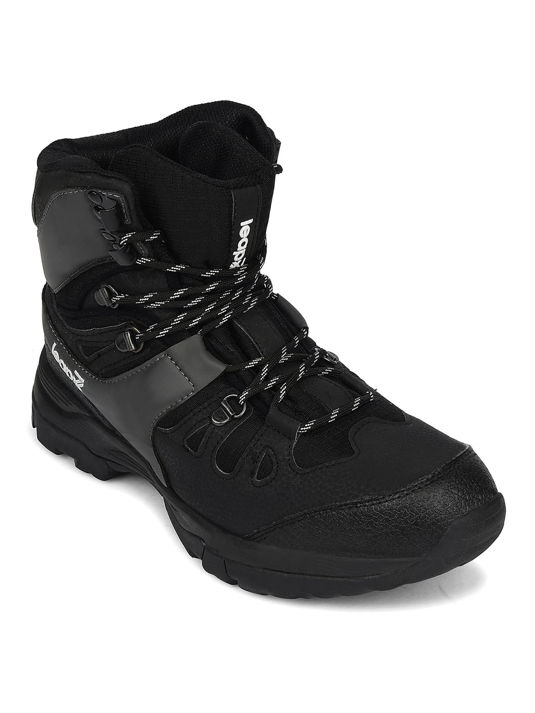 liberty Leap7x VERTICAL-2 High Ankle Lacing Trekking Shoes For Men - Black & Olive Green | Comfortable and Durable | Suitable for Walking, Running, Outdoor and Hiking Boot Footwear | Cushioned Footbed-picture-11