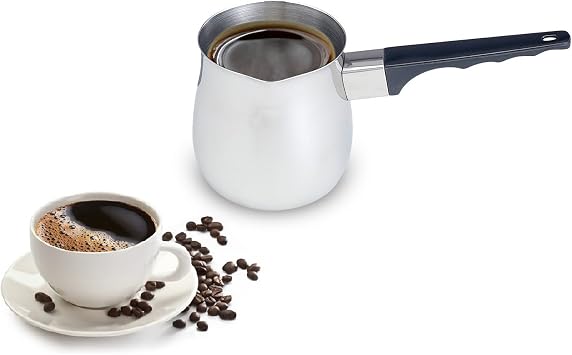 Lexi Home 24 oz Stainless Steel Turkish Inspired Coffee Pot