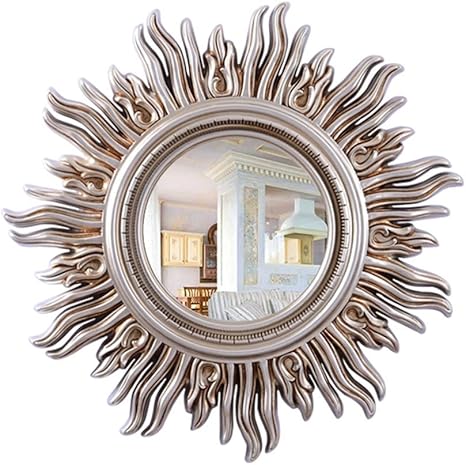 Amazon Co Jp ミラー おしゃれ 壁掛け ウォールミラー 壁掛け鏡 化粧鏡 壁掛けミラー バスルームミラー 壁飾り ゴールドハンギングウォールミラー Puサンバーストウォールミラー ホーム装飾ミラーアート 居間 寝室 玄関用 女性とお母さんへのモダンなギフト 玄関鏡 壁