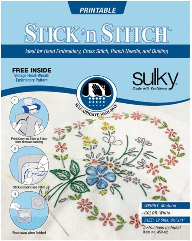 Sulky Stick N Stitch stabilizer (Pack of 3)