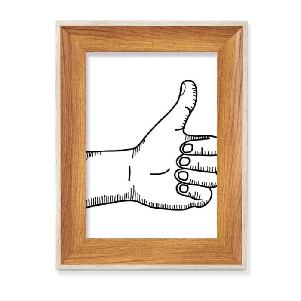 Cadre de photo en bois pour affichage de tableau d'art sur table