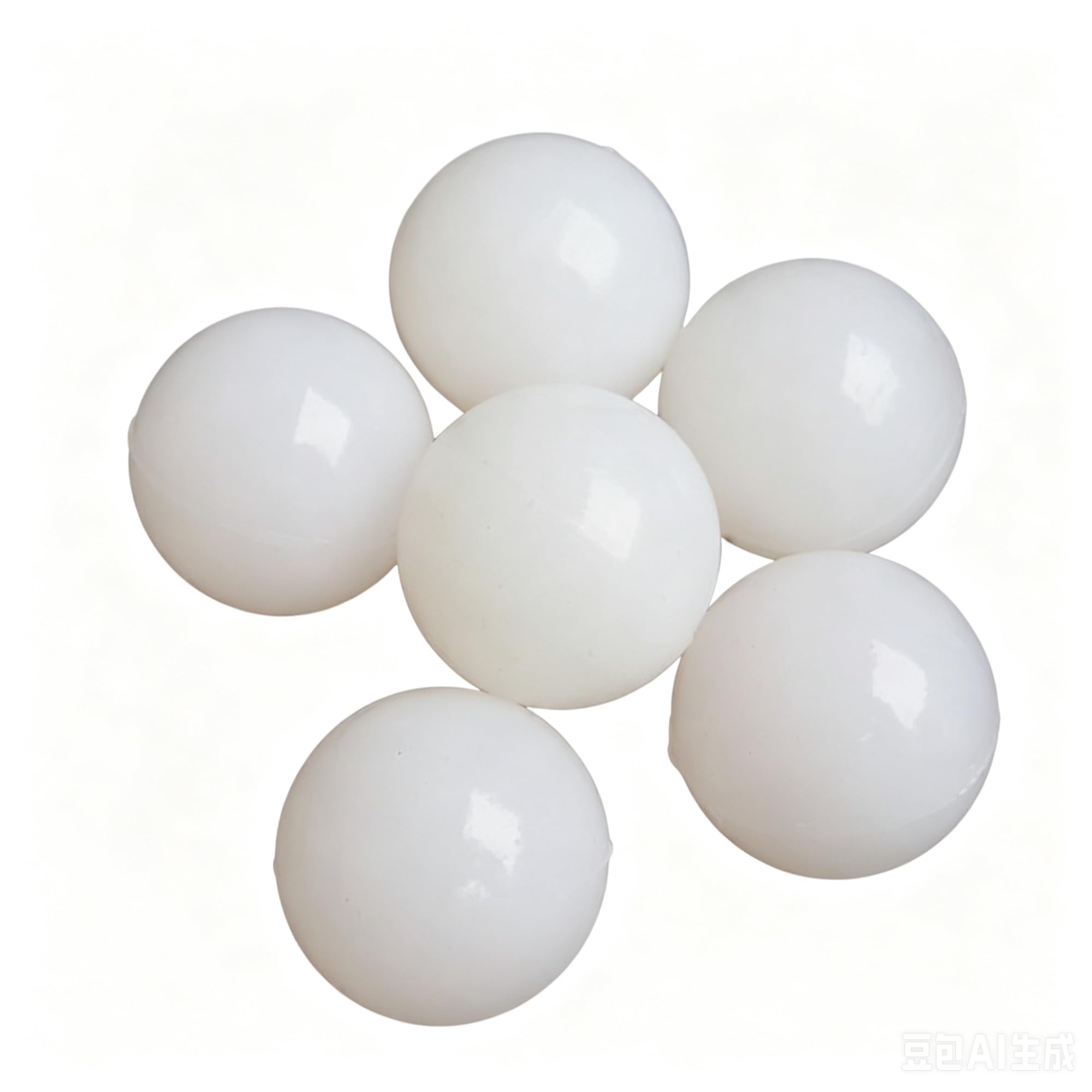 1-100 szt. Białe okrągłe solidne kulki silikonowe 1-70mm uszczelnienie przemysłowe części DIY kompatybilne z uszczelkami i rzemiosłem(43mmx5pcs)