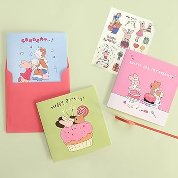 Amazon.com : Monolike PAPER THINGS L, Happy and Lucky