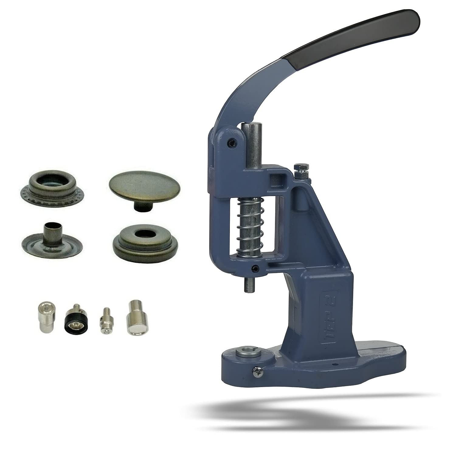 Ista Tools Muelle S o Arandela de Muelle, Botones de Presión 10mm, 12,5mm, 15mm Latón, Inoxidable, Botón, Press-Studs