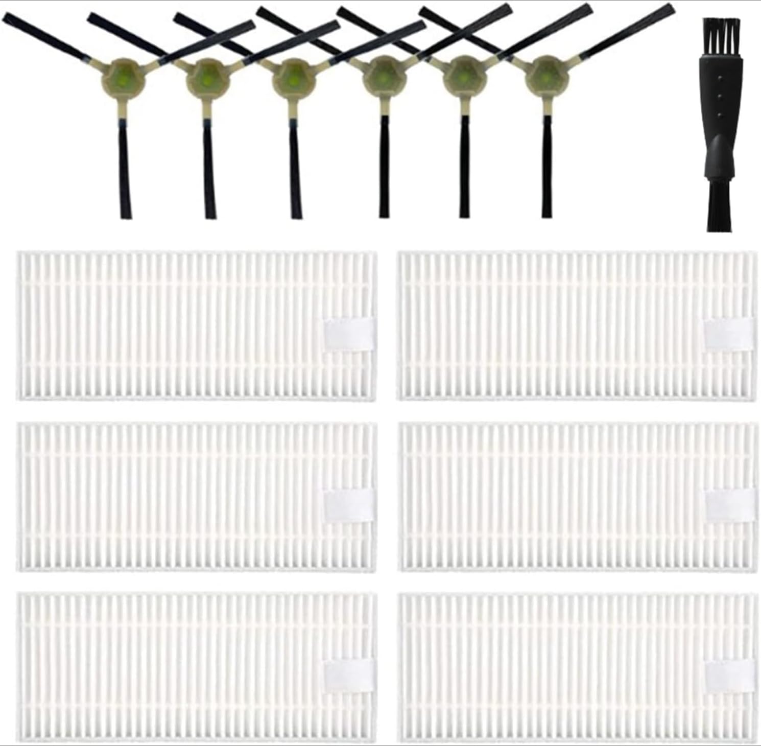 Starring As Shown In The Figure 13Pcs Replacement Side Brush Hepa Filter Kits For Okp Life K2, K3, K4, K5 And For Lefant M210, M210s, M210b, M213 Robot Vacuum Cleaner