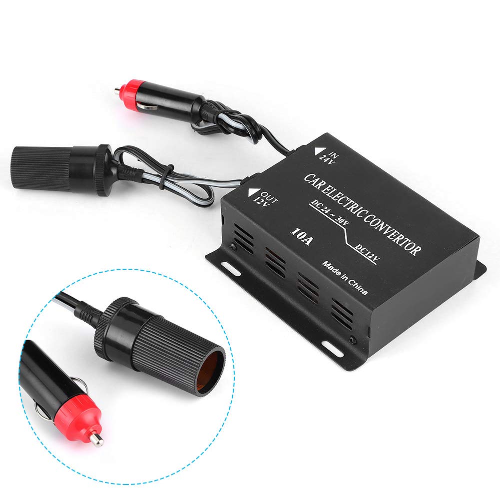 Convertitore di Tensione 10 A 24 V A 12 V Trasformatore di Alimentazione per Auto Trasformatore Step Down Universale per Camion Yacht Inverter di per Veicoli
