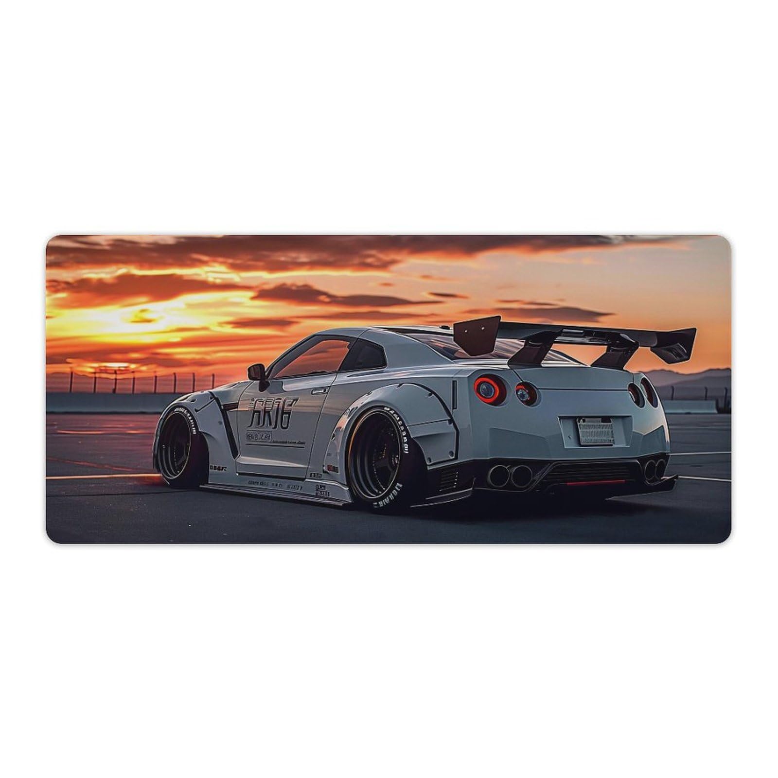 Large Mouse Pad JDM Car R35 Static Sport Sunset Desk Mat Computer Accessories Gaming Office Organizers Supplies Decor
