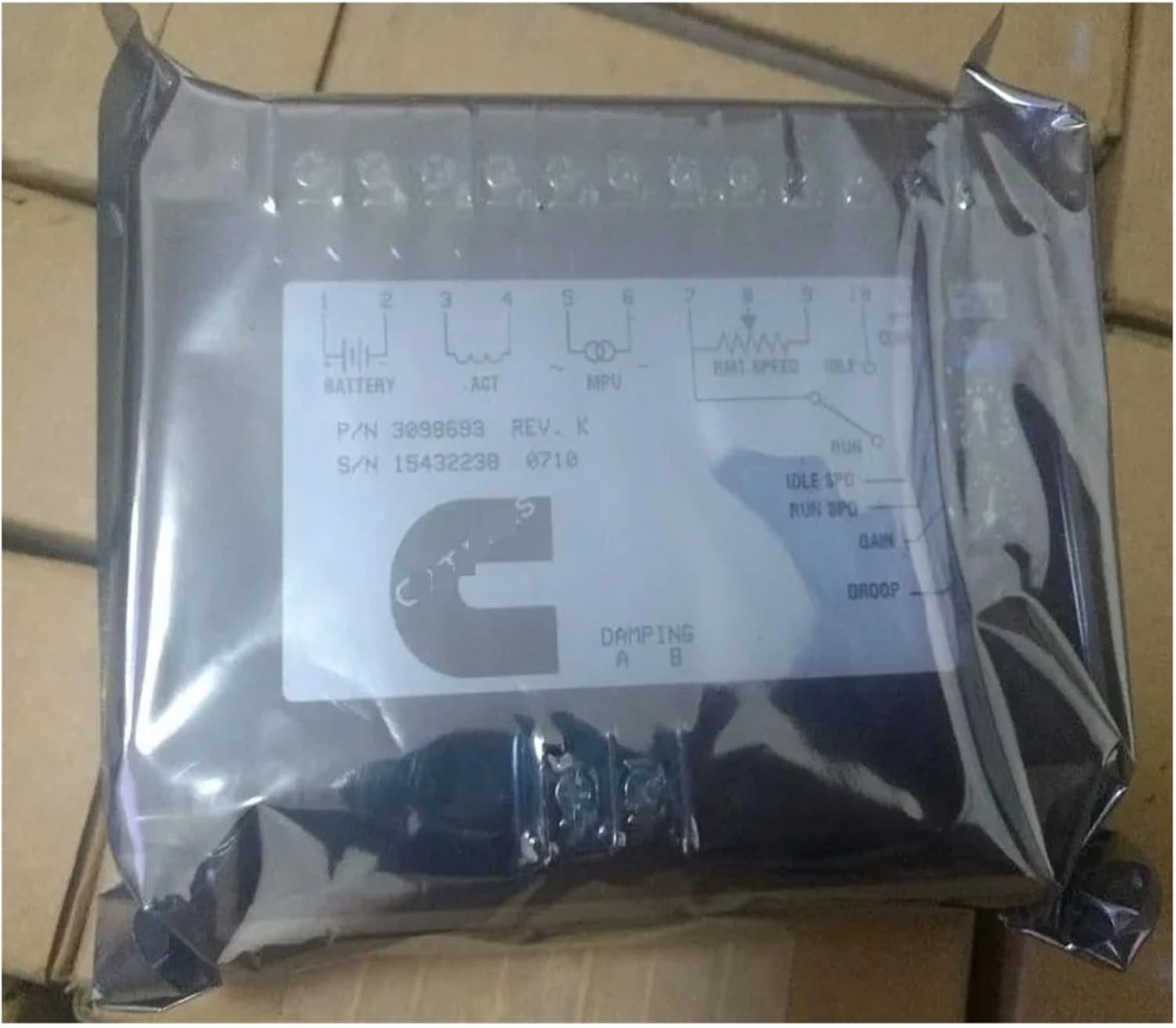 Engine Governor Generator Speed Control Board: 3098693