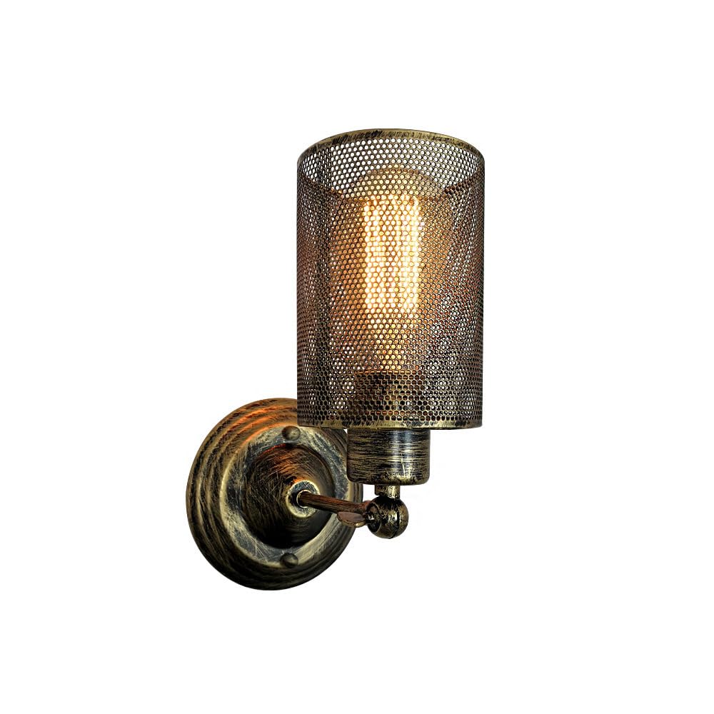 Zestaw 2 lamp ściennych z bateriami w stylu industrialnym w stylu rustykalnym, bezprzewodowym, z możliwością wielokrotnego ładowania, ściemniania, do sypialni, stolika nocnego lub zagłówka