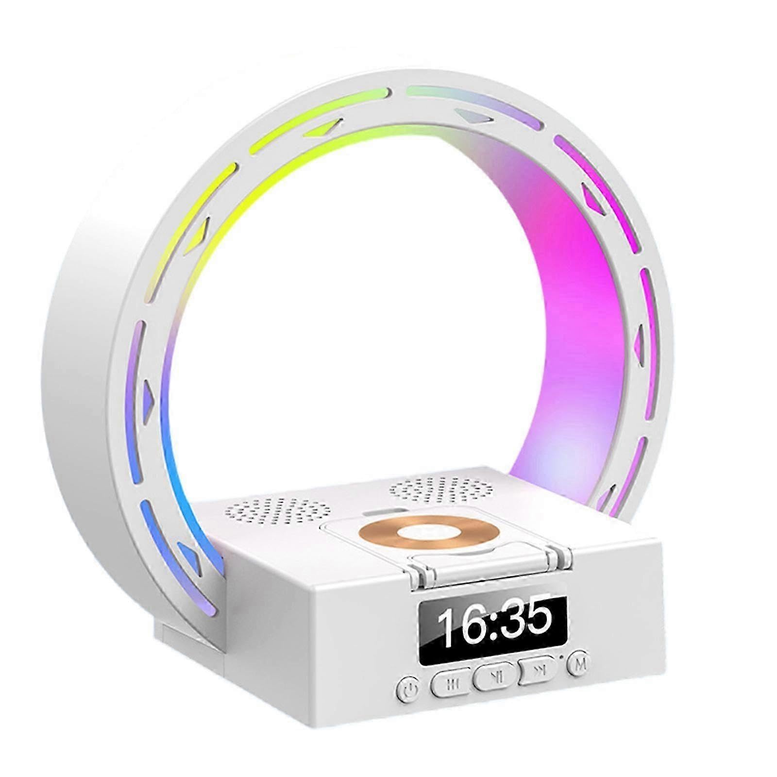 JOYHAPPST Bedside Sunrises Alarm Clock Sounds Wireless Charging Pad