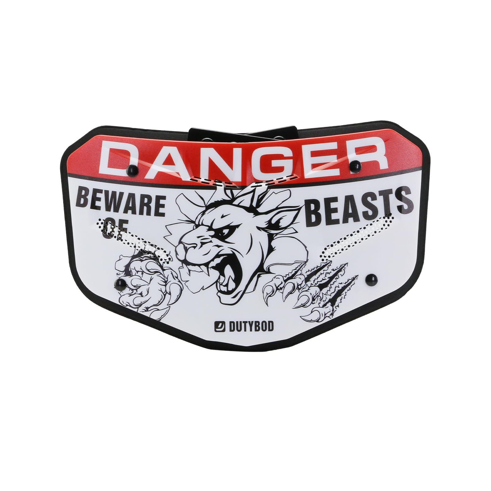 DUTYBOD Football Back Plate-Rear Protector Lower Back Pads for Football Players Football Back Plates with Vents Back Flaps Low Back Pad Protection for Youth & Adult (White)