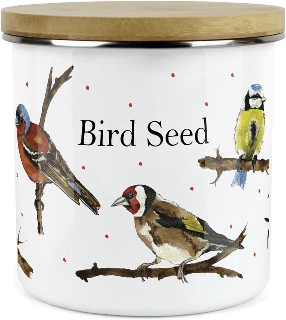 Purely Home Birds Range Bird Seed Storage Canister by Rhiannon Chauncey