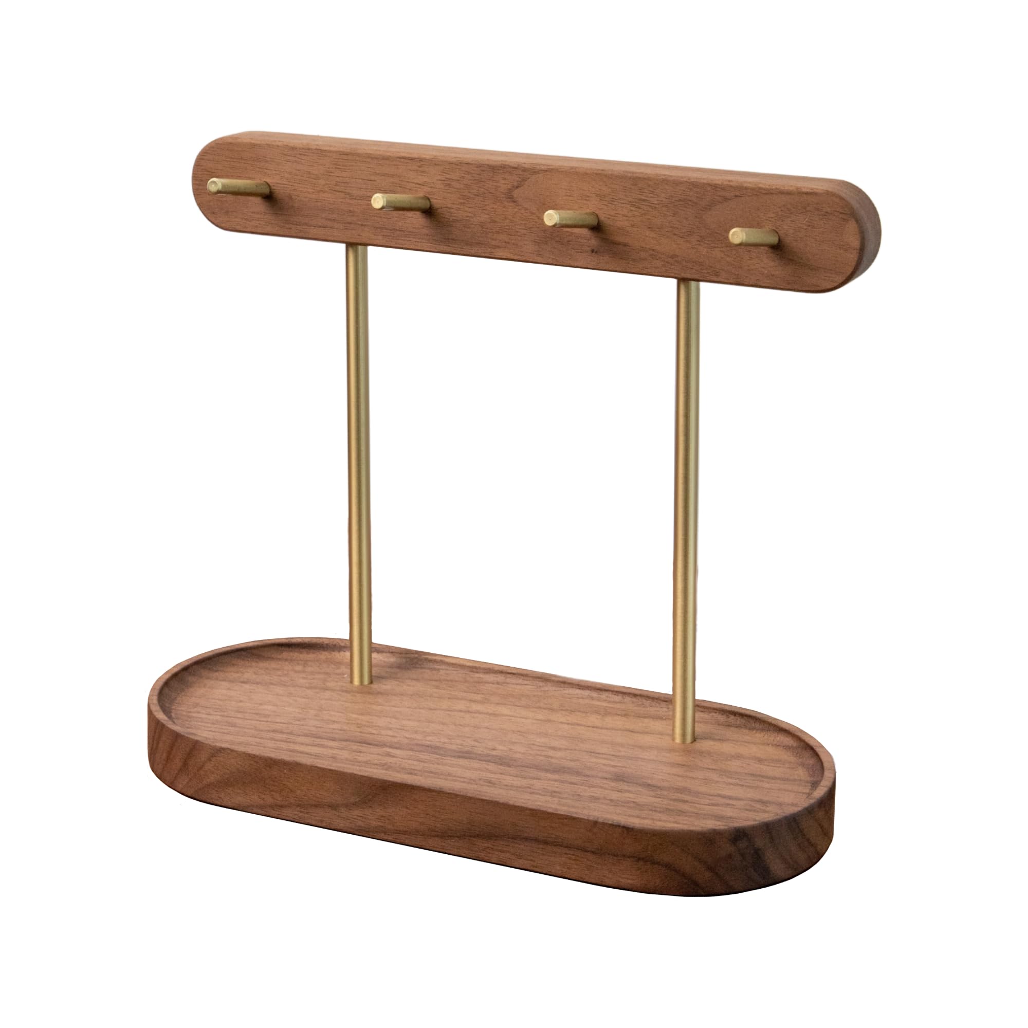 Porte-clés en bois avec 4 crochets muso wood, cadeau idéal de pendaison de crémaillère