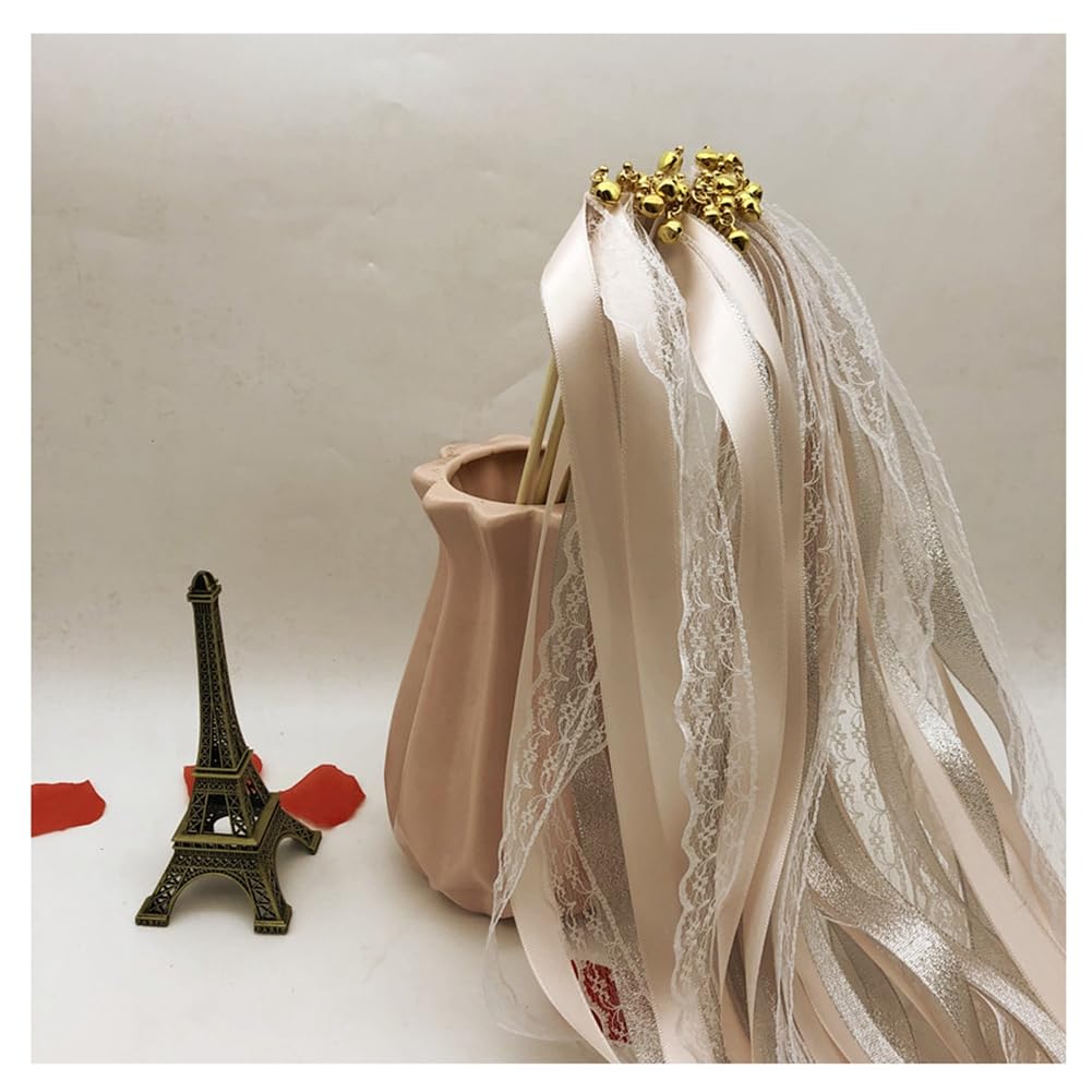 Baguette Magique Dentelle Mariage Avec Clochette 20 Pcs Baguette De Mariage La Mariée Cloches Baguettes Sortie Eglise Mariage Baguette Magique Dentelle Mariage Avec Clochette 20 Pcs Baguette De Mariage La Mariée Cloches Baguettes Sortie Eglise Mariage