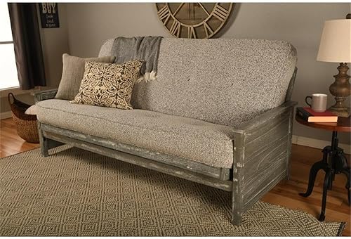 Miniatura 6 de Kodiak Furniture Colchón de futón de tamaño completo con bisagras en espiral en marrón ahumado