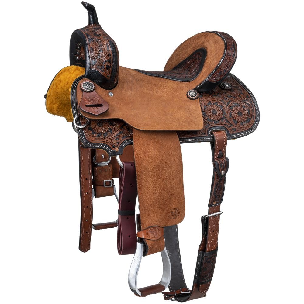 Tough 1 Royal King Dublin Two-Tone Barrel Saddle 15