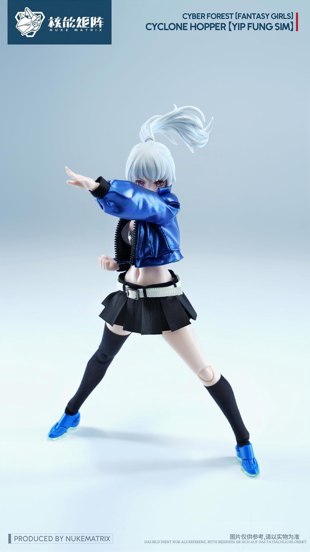 TOYVERSE Nuke Matrix 1/12 Figura Model Kit, Cyber Forest Fantasy Girs, Cyclone Hopper YIP Fung SIM, bewegliche Gelenke, Charaktermodell, ab 15 Jahren