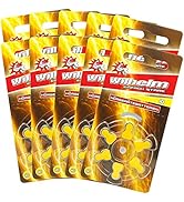 60 x WILHELM Hörgerätebatterien Typ 10 gelb Hörgerätbatterie PR70 ZL4 1,4/1,45 V