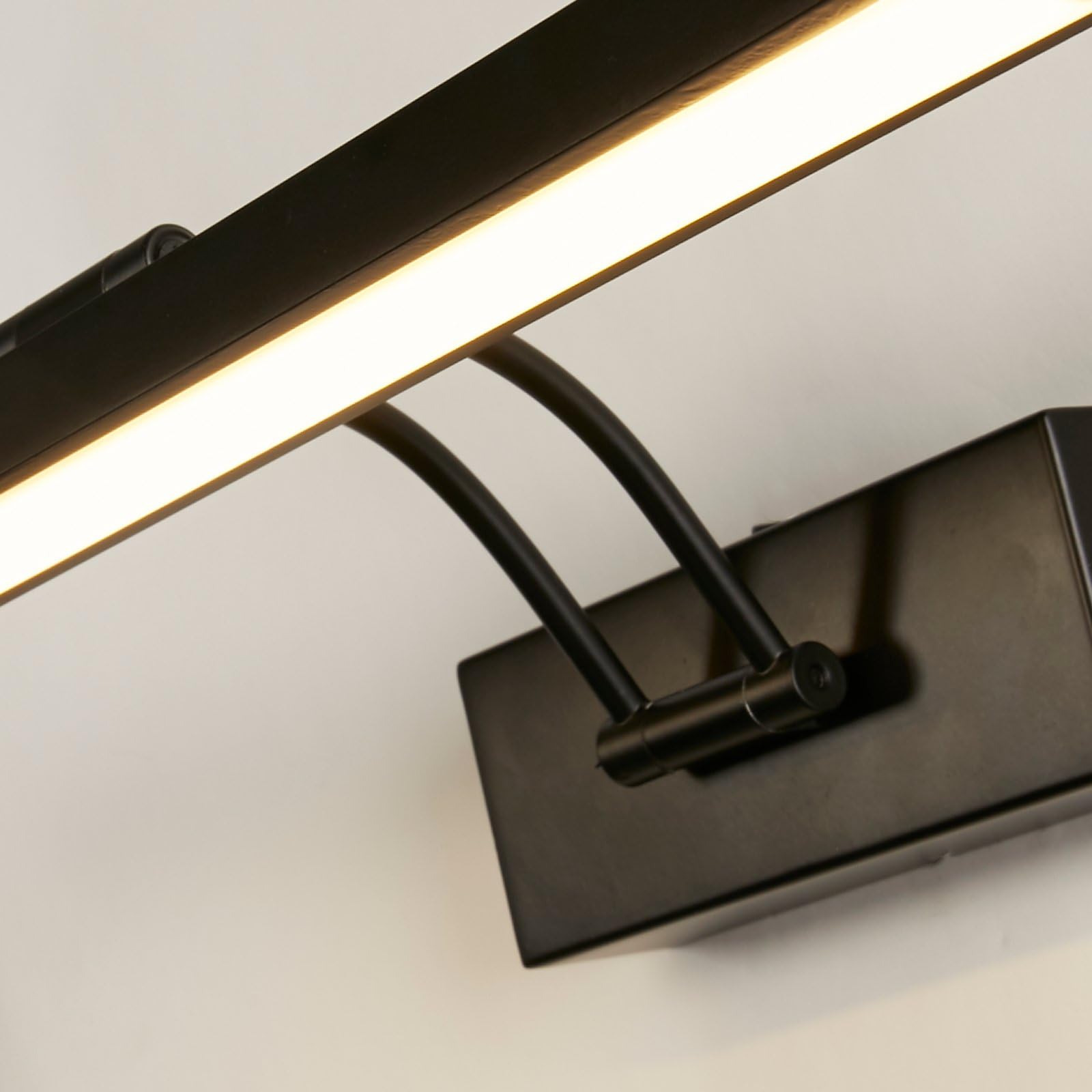 Searchlight Rhodes Lámpara para cuadros de 40 cm, metal negro