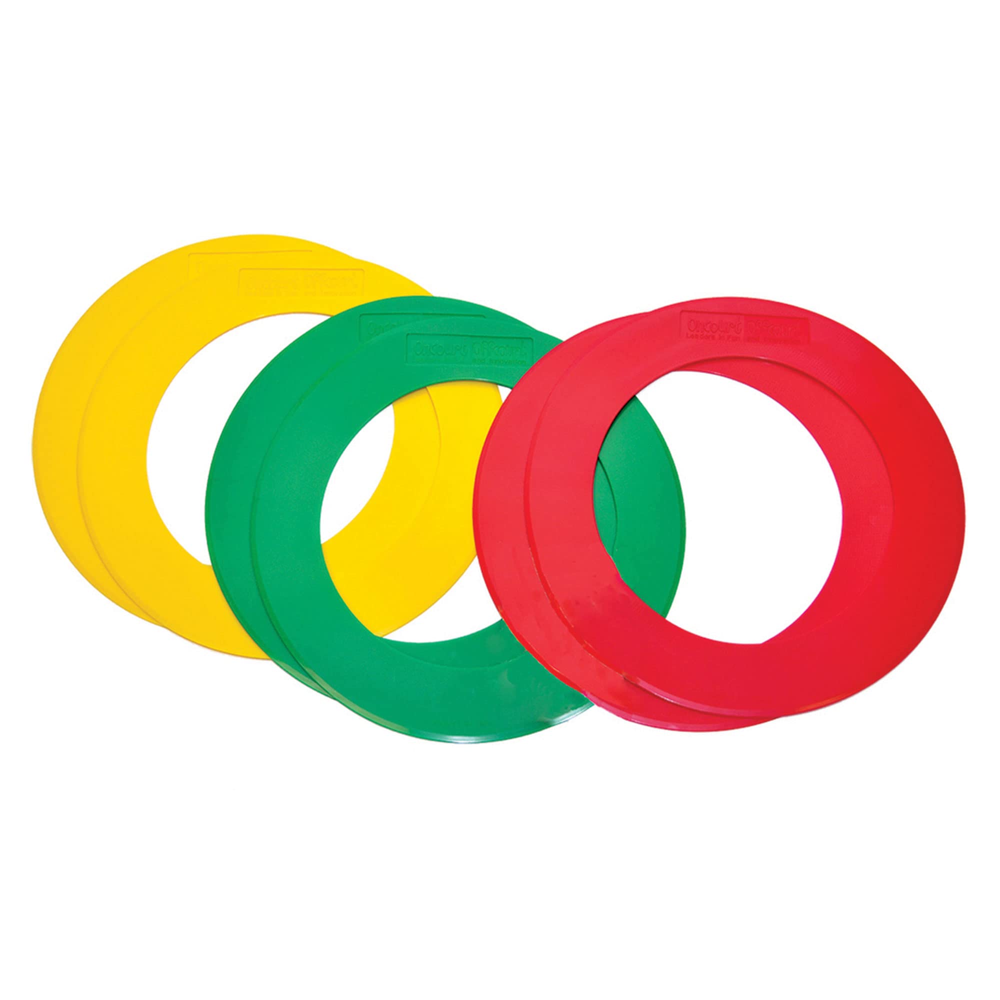 OnCourt OffCourt Tennis Quick Feet Dount Rings – Set of 6 / Lightweight and Long Lasting/Anti-Slip
