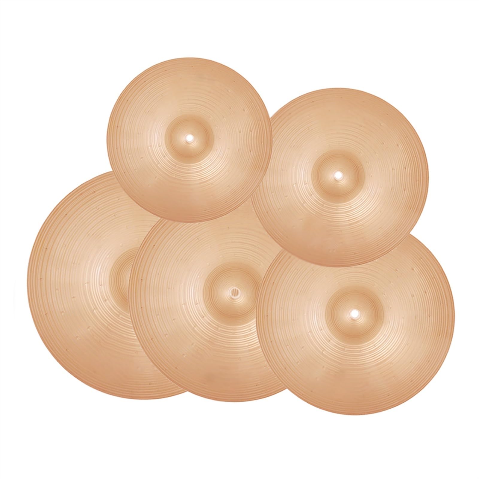 Kit De 5 Cymbales 12/14/16/18/20 Pouces Hi-Hat Drum Cymbals Crash Cymbal Percussion Instruments Accessoires pour Instruments à Percussion