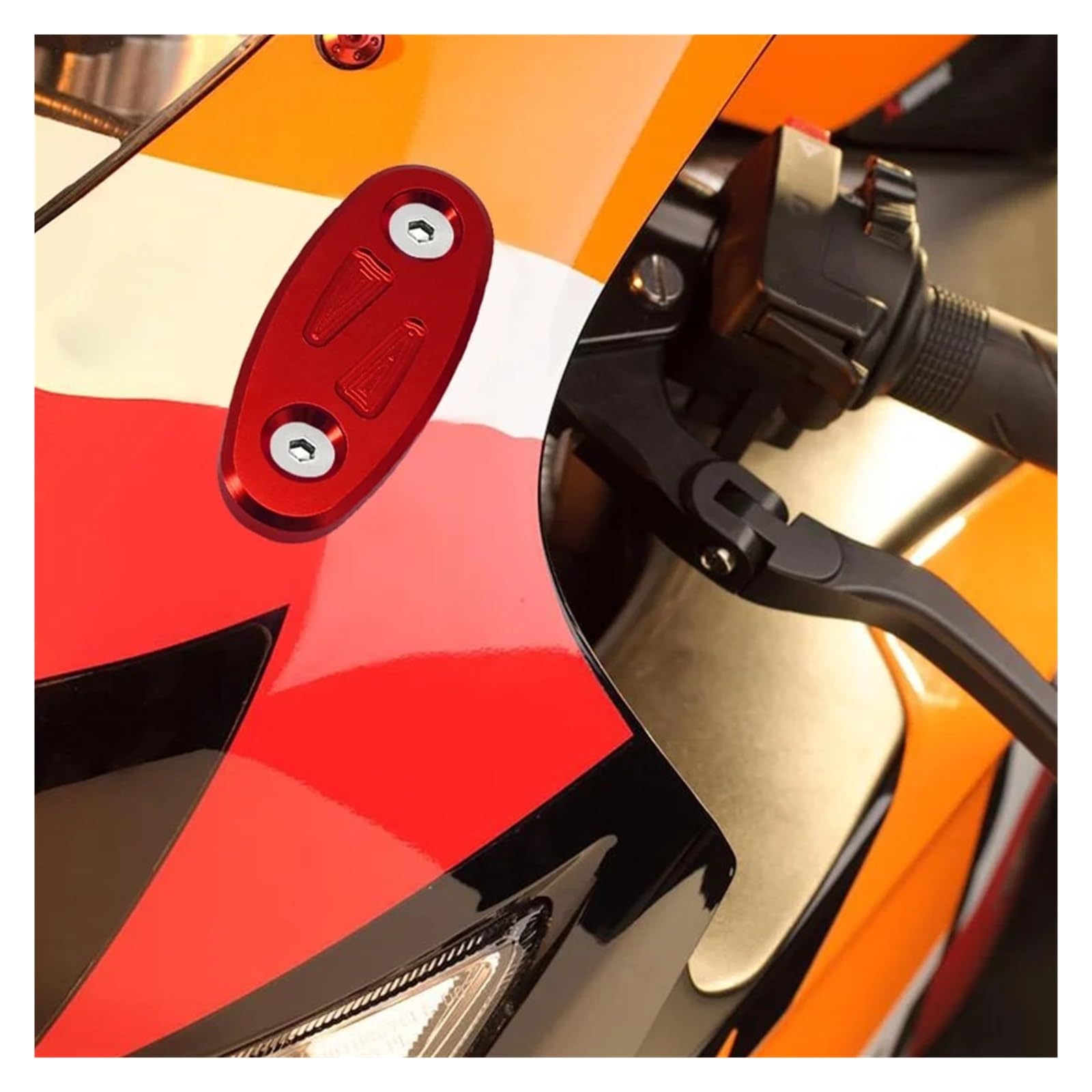 Motorrad-Rückspiegelsitz, dekorative Abdeckung, Spiegelsockel, Lochkappe, Teile kompatibel mit CBR650R CBR650F CBR 500R 300R 250R