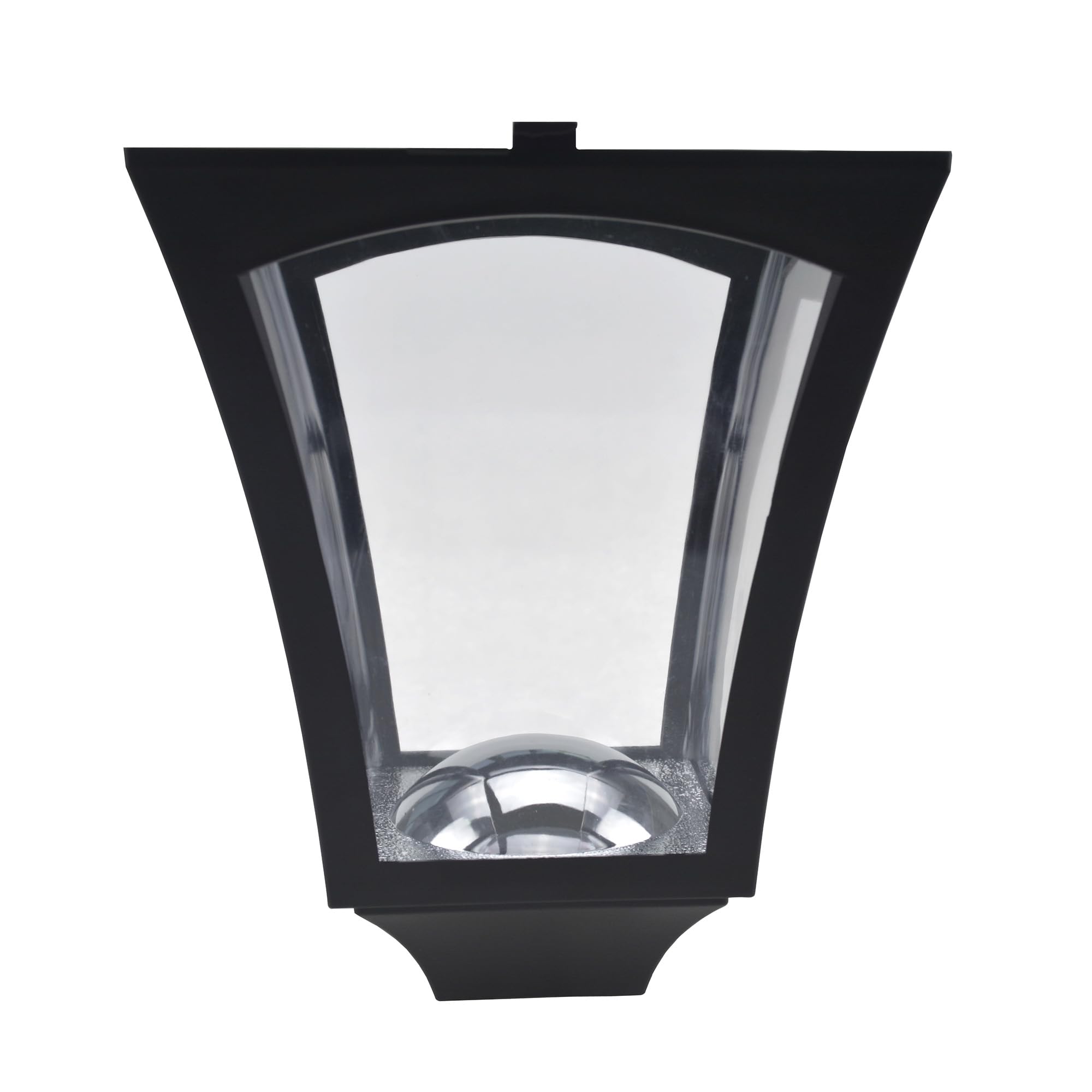 Outsunny Farola Solar Luz Solar de Exterior con Panel Solar Encendido Automático e Impermeable IP44 Marco de Acero Inoxidable para Patio Terraza 18x18x160 cm Negro