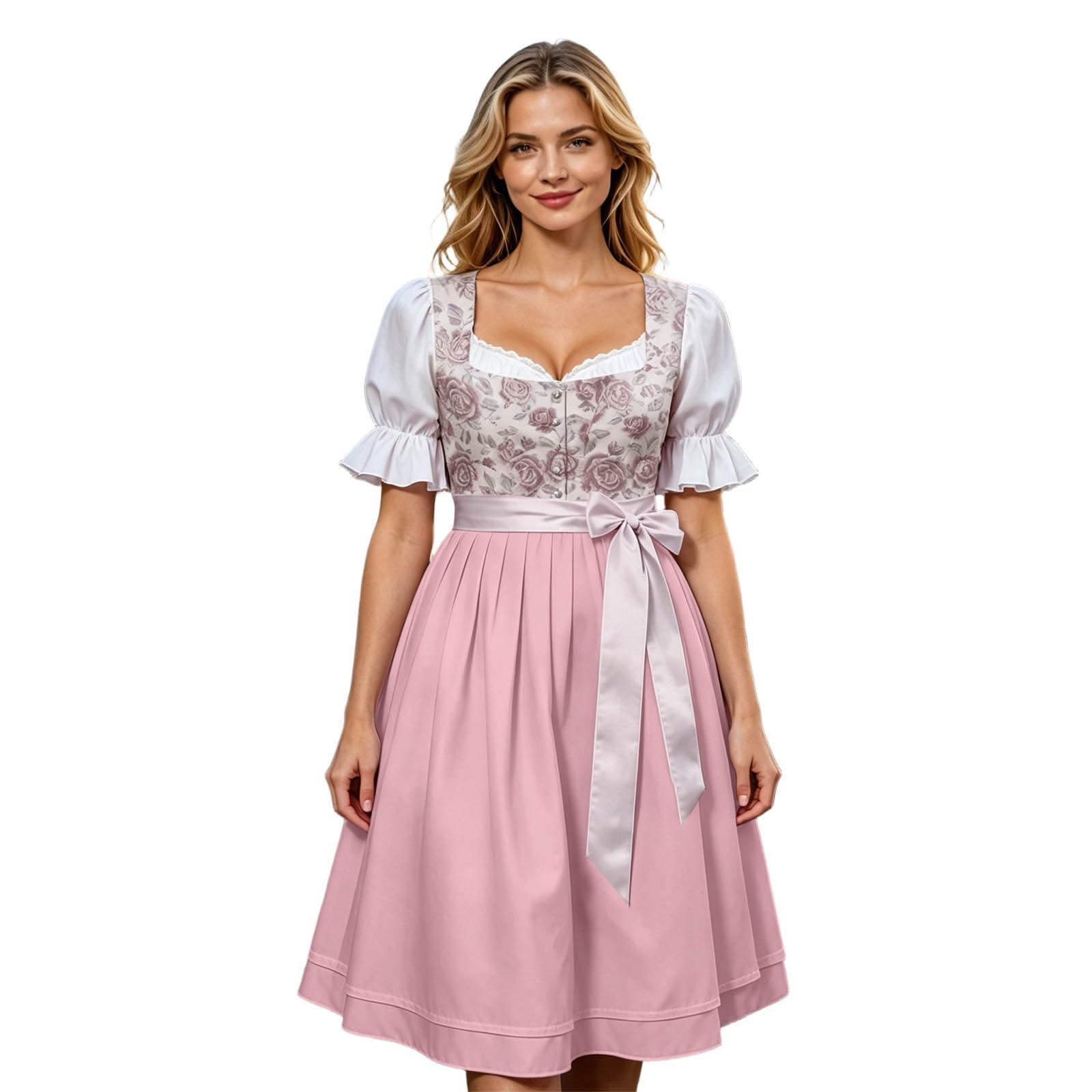 Generisch 2026 Oktoberfestkleid Damen Elegantes Cosplay- für Festivals Veranstaltungen Themenpartys Klassisches Design im Stil der Barockzeit für den täglichen Gebrauch feierliche Anlässe historische