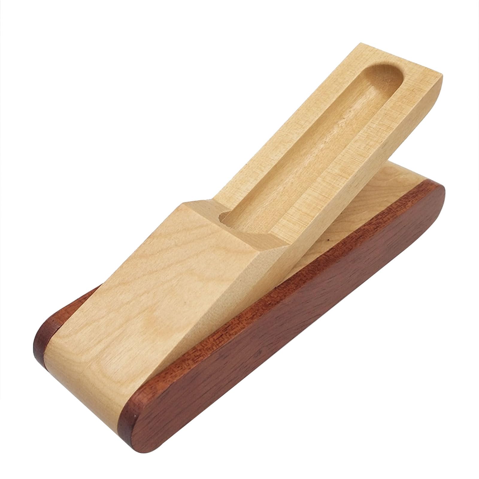 Qcbuegof Single Pen Display Holder with Lid Wooden Box Pencil Case Holder Stationery Storage Organiser Practical Brush Wooden Stationery Storage Organiser Pencil Case with Lid for Pencils and